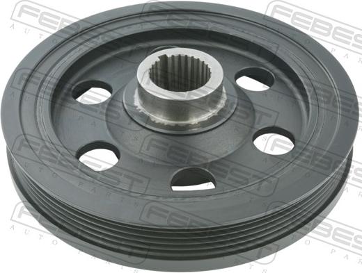 Febest HDS-L13A - Ремінний шків, колінчастий вал autocars.com.ua