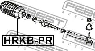 Febest HRKB-PR - Пыльник, рулевое управление avtokuzovplus.com.ua