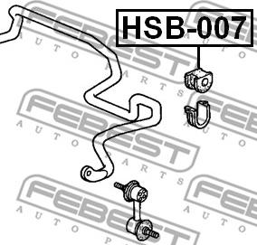 Febest HSB-007 - Втулка, стабилизатор avtokuzovplus.com.ua