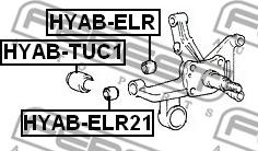 Febest HYAB-ELR21 - Сайлентблок, важеля підвіски колеса autocars.com.ua