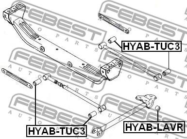 Febest HYAB-LAVR - Сайлентблок, важеля підвіски колеса autocars.com.ua