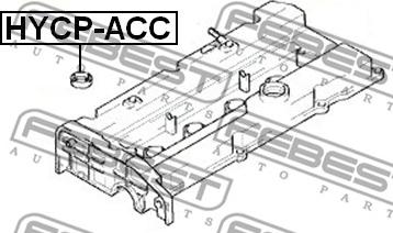 Febest HYCP-ACC - Уплотнительное кольцо, шахта свечи avtokuzovplus.com.ua