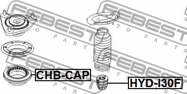 Febest HYD-I30F - Відбійник амортизатора autocars.com.ua