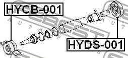 Febest HYDS-001 - МУФТА КАРДАНА HYUNDAI TUCSON 2004-2010 пр-во FEBEST autocars.com.ua