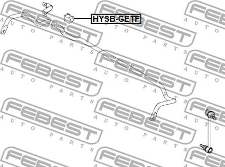 Febest HYSB-GETF - Втулка, стабилизатор avtokuzovplus.com.ua