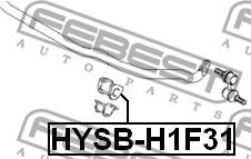 Febest HYSB-H1F31 - ВТУЛКА ПЕРЕДНЕГО СТАБИЛИЗАТОРА D31 HYUNDAI H-1 2001- FEBEST autodnr.net