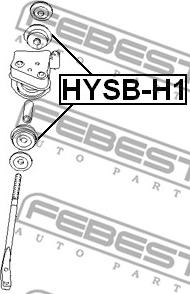 Febest HYSB-H1 - Сайлентблок, рычаг подвески колеса autodnr.net