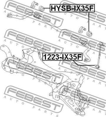 Febest HYSB-IX35F - Втулка, стабілізатор autocars.com.ua