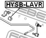 Febest HYSB-LAVR - Втулка, стабілізатор autocars.com.ua