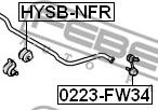 Febest HYSB-NFR - Втулка, стабилизатор avtokuzovplus.com.ua