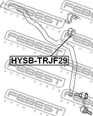 Febest HYSB-TRJF29 - Втулка, стабилизатор avtokuzovplus.com.ua