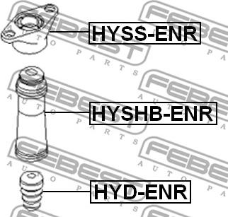 Febest HYSHB-ENR - Пыльник амортизатора, защитный колпак avtokuzovplus.com.ua