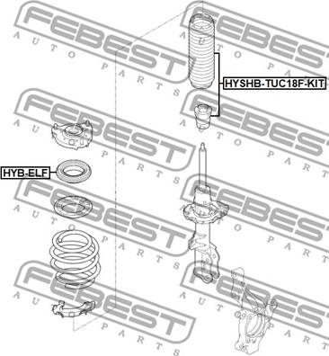 Febest HYSHB-TUC18F-KIT - Пылезащитный комплект, амортизатор avtokuzovplus.com.ua