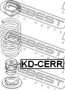 Febest KD-CERR - Відбійник, буфер амортизатора autocars.com.ua