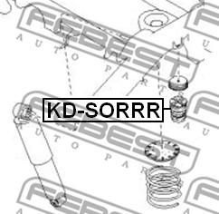 Febest KD-SORRR - Відбійник, буфер амортизатора autocars.com.ua