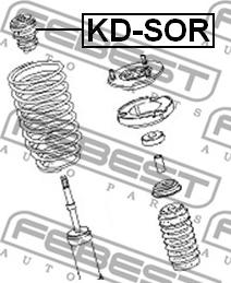 Febest KD-SOR - Відбійник, буфер амортизатора autocars.com.ua