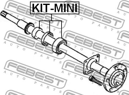 Febest KIT-MINI - Підшипник, приводний вал autocars.com.ua