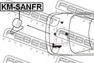 Febest KM-SANFR - Подушка, опора, подвеска двигателя autodnr.net
