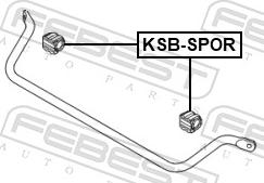 Febest KSB-SPOR - Втулка, стабілізатор autocars.com.ua