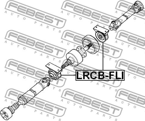 Febest LRCB-FLI - Подшипник подвесной LAND ROVER FREELANDER I пр-во Febest autocars.com.ua