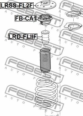 Febest LRD-FLIIF - Відбійник, буфер амортизатора autocars.com.ua