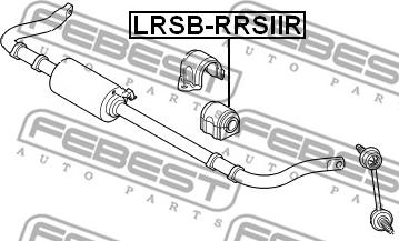 Febest LRSB-RRSIIR - Втулка, стабілізатор autocars.com.ua