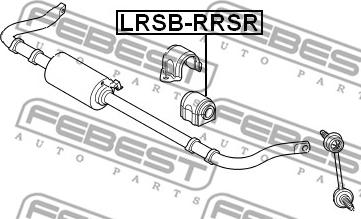 Febest LRSB-RRSR - Втулка, стабилизатор avtokuzovplus.com.ua