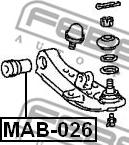 Febest MAB-026 - Сайлентблок, рычаг подвески колеса avtokuzovplus.com.ua