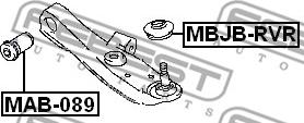 Febest MBJB-RVR - Ремонтний комплект, що несуть / напрямні шарніри autocars.com.ua