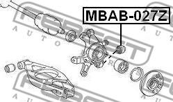 Febest MBAB-027Z - Сайлентблок підвіски autocars.com.ua