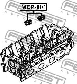 Febest MCP-001-PCS2 - Уплотнительное кольцо, шахта свечи avtokuzovplus.com.ua