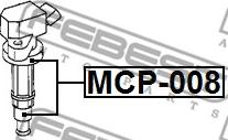 Febest MCP-008 - Вилка, котушка запалювання autocars.com.ua