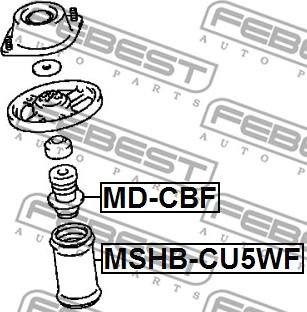 Febest MD-CBF - Отбойник, демпфер амортизатора autodnr.net