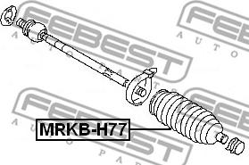 Febest MRKB-H77 - Пыльник, рулевое управление avtokuzovplus.com.ua