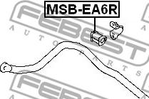 Febest MSB-EA6R - Втулка, стабилизатор avtokuzovplus.com.ua