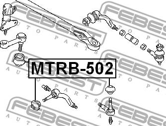 Febest MTRB-502 - Ремкомплект, наконечник поперечной рулевой тяги avtokuzovplus.com.ua
