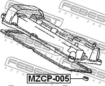 Febest MZCP-005 - Кільце ущільнювача, шахта свічки autocars.com.ua