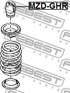 Febest MZD-GHR - Отбойник, демпфер амортизатора avtokuzovplus.com.ua