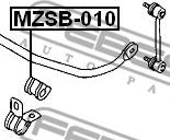 Febest MZSB-010 - Втулка, стабілізатор autocars.com.ua