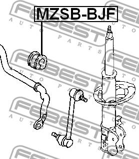 Febest MZSB-BJF - Втулка, стабилизатор autodnr.net