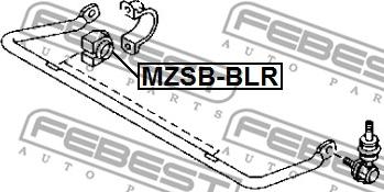 Febest MZSB-BLR - Втулка, стабілізатор autocars.com.ua