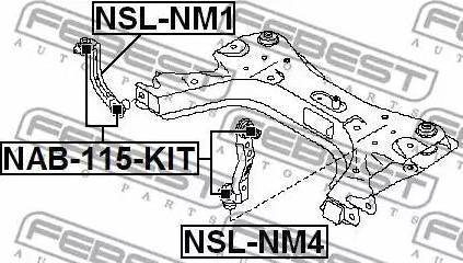 NTY ZTP-NS-053E - Підвіска, стійка валу autocars.com.ua