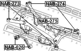 Febest NAB-273 - 0 autocars.com.ua