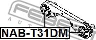 Febest NAB-T31DM - Сайленблок подушки дифференциала nissan x-trail t31 2007- autodnr.net