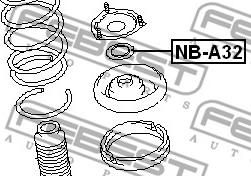 Febest NB-A32 - Подшипник качения, опора стойки амортизатора avtokuzovplus.com.ua