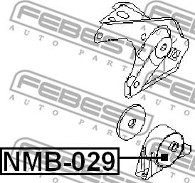 Febest NMB-029 - Сайлентблок підвіски autocars.com.ua