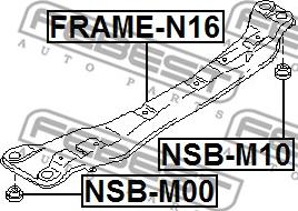 Febest NSB-M10 - ВТУЛКА ЛЫЖИ NISSAN AD VAN-WINGROAD Y11 1999-2004 autodnr.net