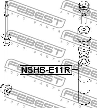 Febest NSHB-E11R - Пылезащитный комплект, амортизатор avtokuzovplus.com.ua