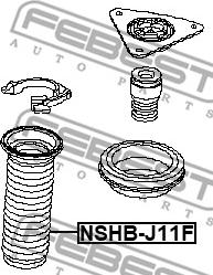 Febest NSHB-J11F - Пильник амортизатора, захисний ковпак autocars.com.ua