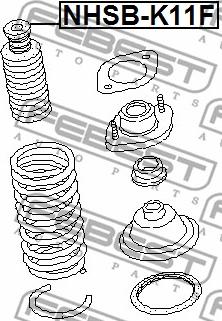 Febest NSHB-K11F - Пильник амортизатора, захисний ковпак autocars.com.ua